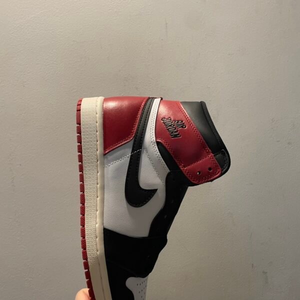 Nike AJ1 Air Jordan 1 “Black Toe Reimagined” High Top Retro Basketball Shoes White Black Red - Image 5