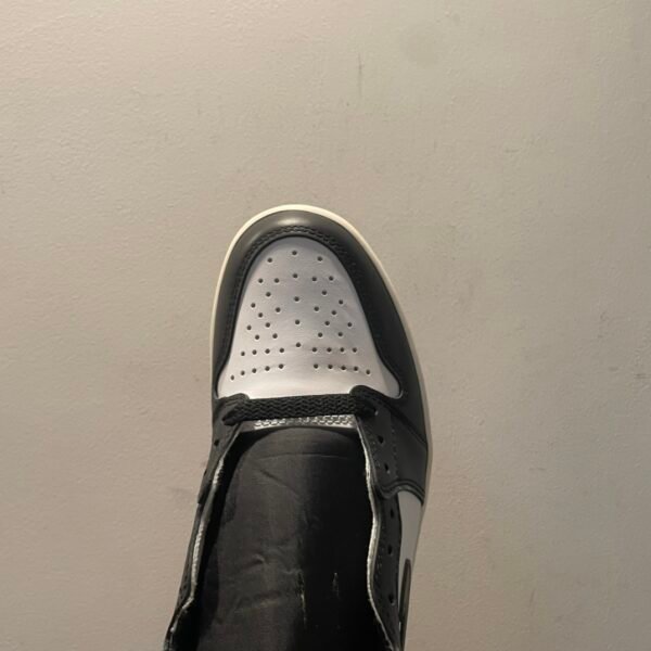 Nike AJ1 Air Jordan 1 “Black Toe Reimagined” High Top Retro Basketball Shoes White Black Red - Image 3