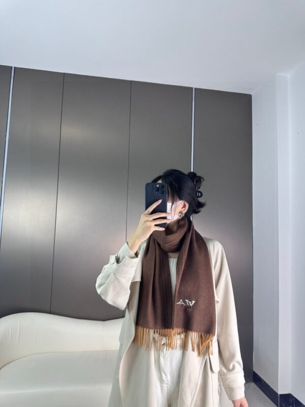 Louis Vuitton Scarf/Brown - Image 3
