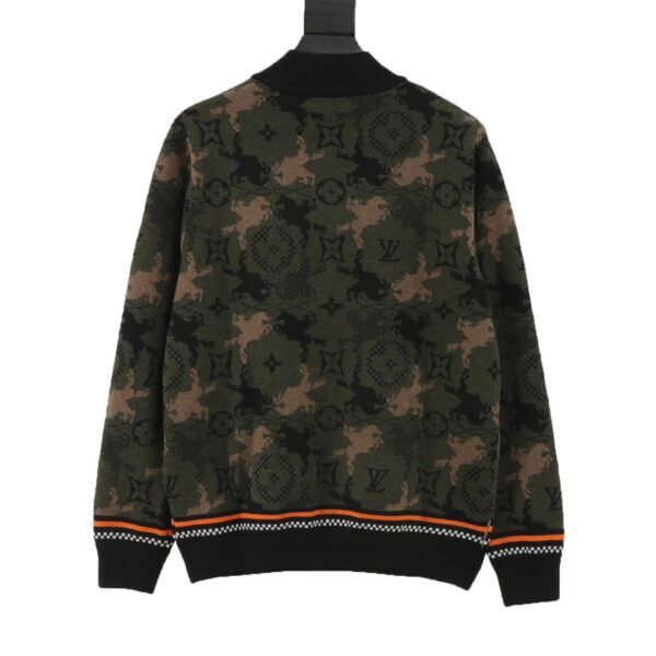 LV Louis Vuitton/Louis Vuitton 24Fw Western Cowboy Jacquard Camouflage Knit Jacket - Image 8