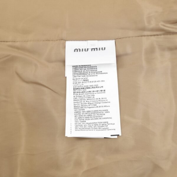 Miu Miu 24Fw Patch Embroidered Corduroy Down Jacket - Image 9