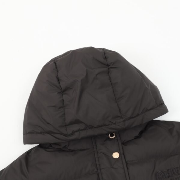 MIUMIU MM Patch Embroidered Hooded Down Jacket - Image 6