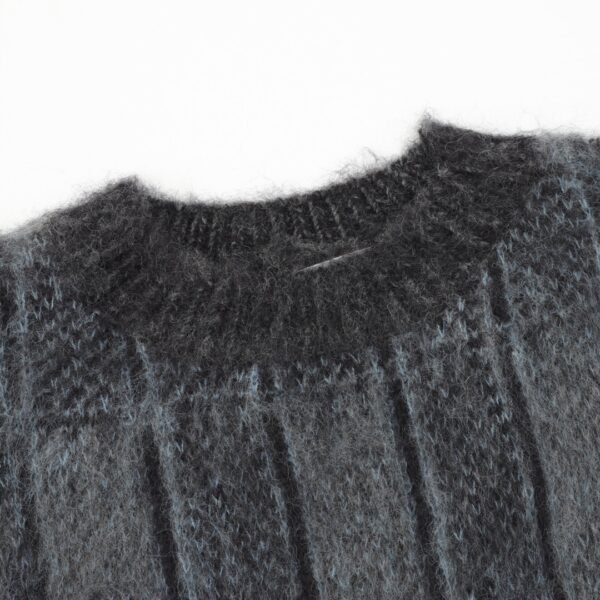 Alexander Wang jacquard blue and black mohair sweater - Image 2