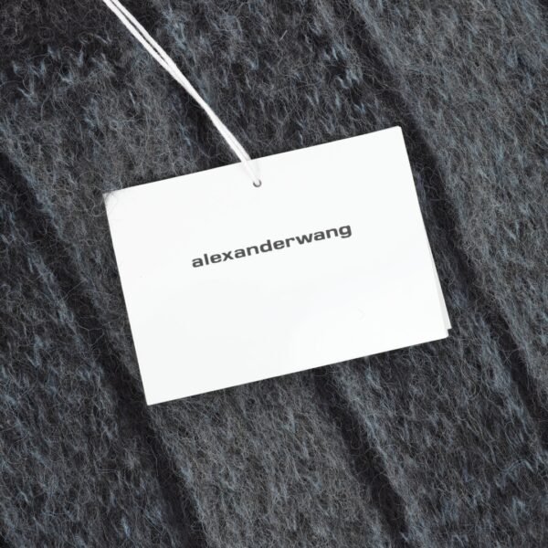Alexander Wang jacquard blue and black mohair sweater - Image 3