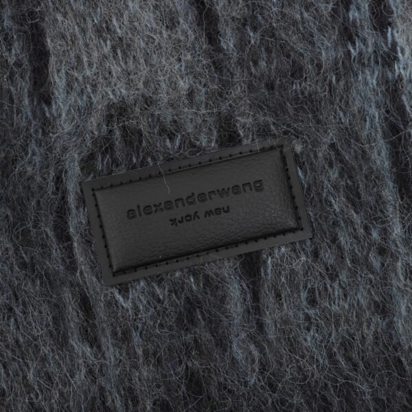 Alexander Wang jacquard blue and black mohair sweater - Image 6