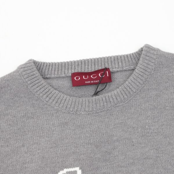 Gucci 24FW Appliquéd Letter Crew Neck Sweater - Image 6