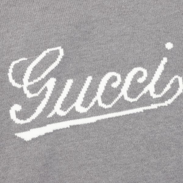 Gucci 24FW Appliquéd Letter Crew Neck Sweater - Image 3