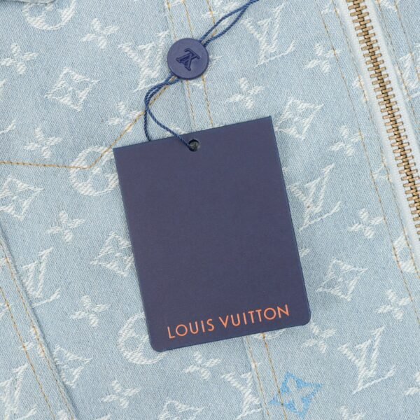 Louis Vuitton Full Printed Washed Jacquard Logo Hooded Cotton Jacket - Image 7