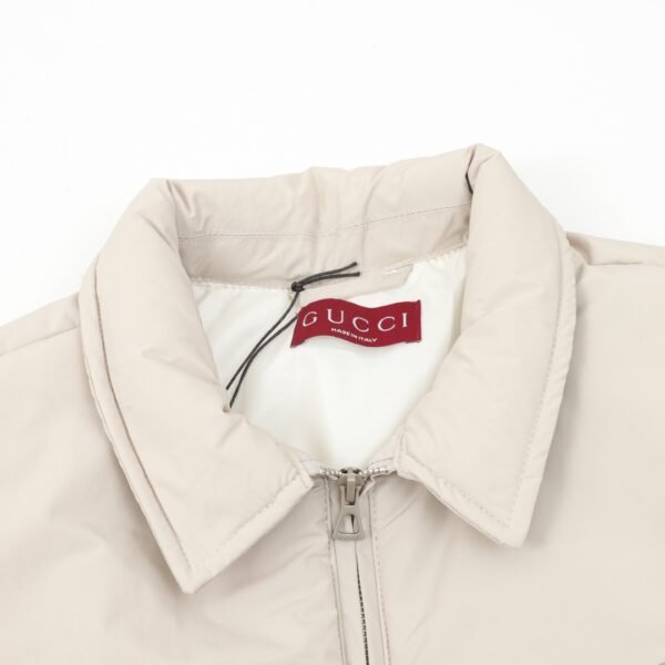 Gucci GG embroidered logo lapel cotton jacket - Image 5