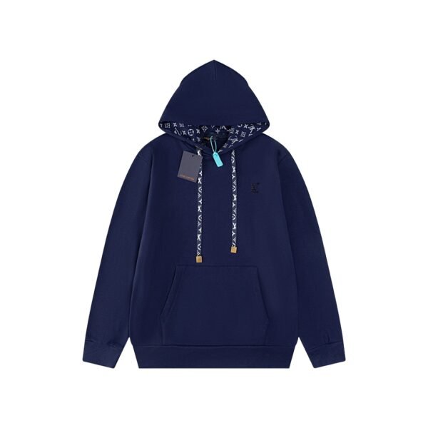 LOUIS VUITTON Floral Rope Print Hooded Sweatshirt