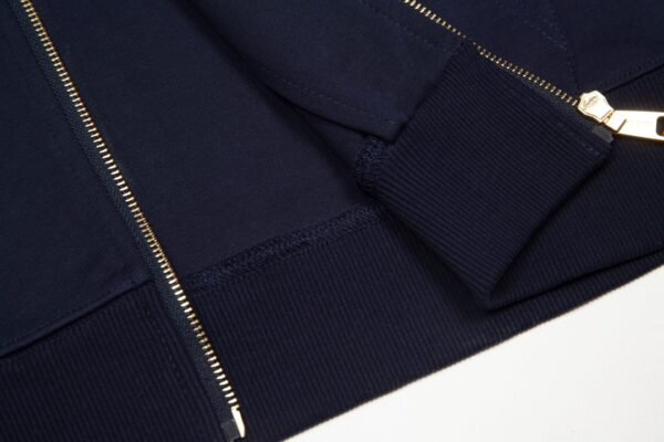 Miumiu star with the same patch leather letters embroidered zipper sweater - Image 9