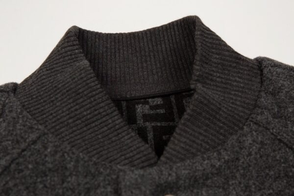 Fendi Reversible Wool Logo Jacket Baseball Jacket - Image 4