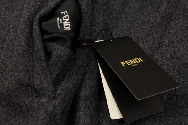 Fendi Reversible Wool Logo Jacket Baseball Jacket - Image 5