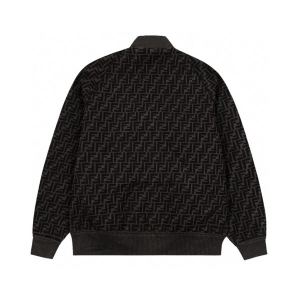 Fendi Reversible Wool Logo Jacket Baseball Jacket - Image 3