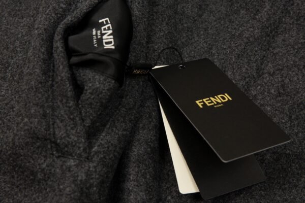 Fendi Reversible Wool Logo Jacket Baseball Jacket - Image 4