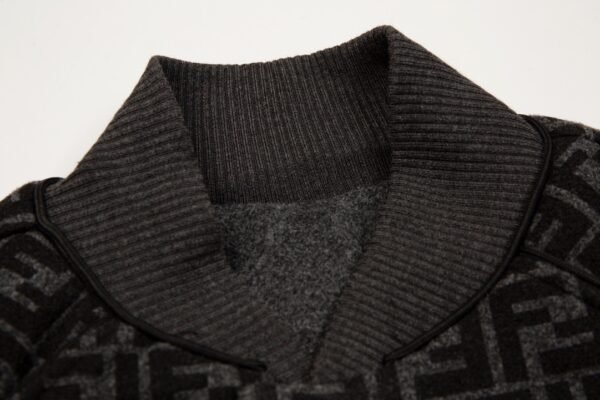 Fendi Reversible Wool Logo Jacket Baseball Jacket - Image 8