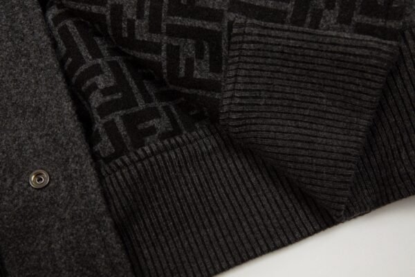Fendi Reversible Wool Logo Jacket Baseball Jacket - Image 9