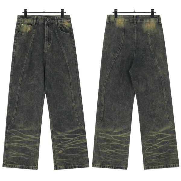 Balenciaga Gradient Stripe Straight Leg Jeans