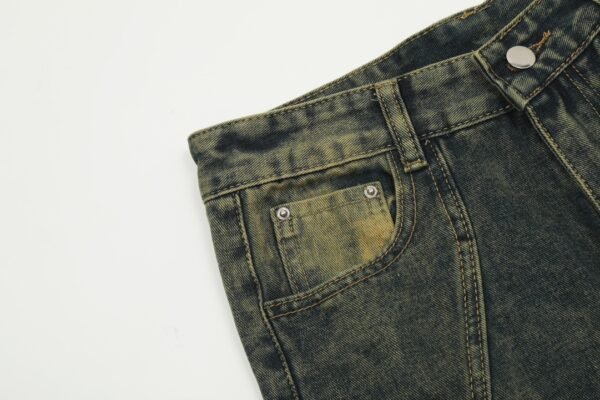 Balenciaga Gradient Stripe Straight Leg Jeans - Image 8