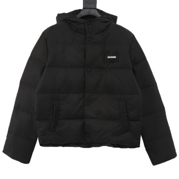 WE11 DONE 24FW Small Label Headrest Hooded Down Coat Jacket
