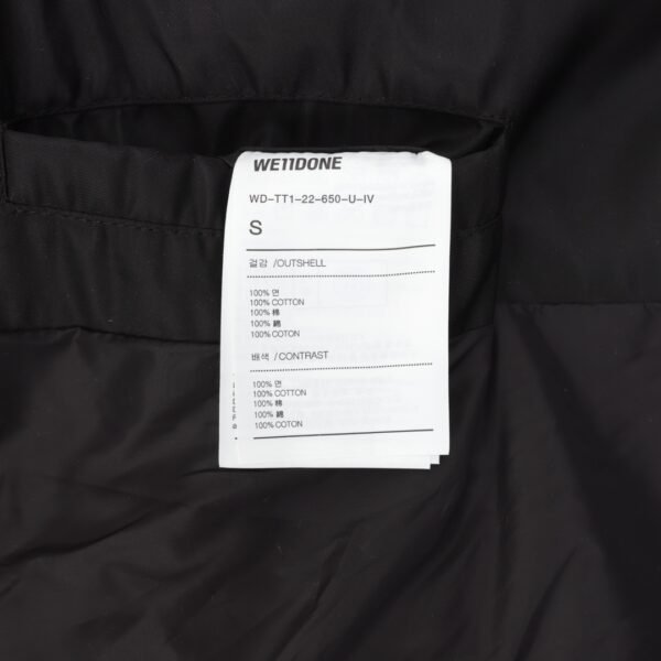 WE11 DONE 24FW Small Label Headrest Hooded Down Coat Jacket - Image 7