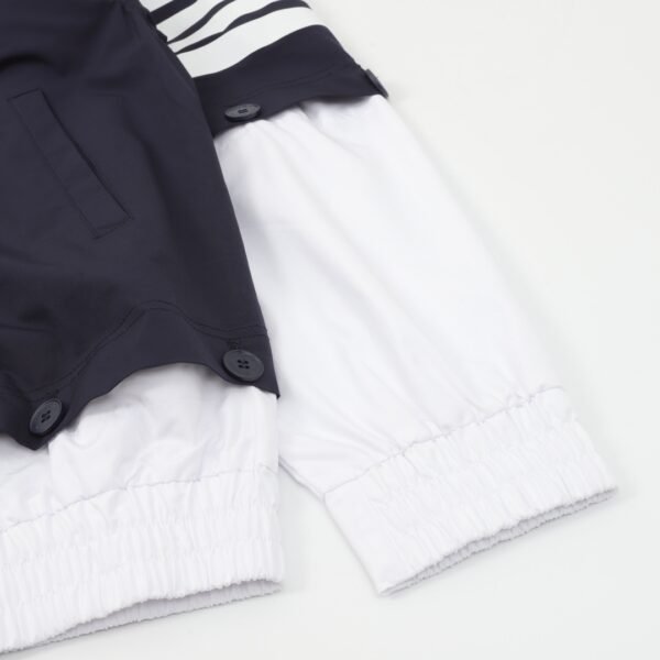 THOM BROWNE TB 24FW Detachable Patchwork Woven Jacket Hooded Coat - Image 8