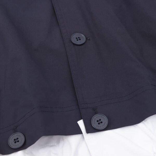 THOM BROWNE TB 24FW Detachable Patchwork Woven Jacket Hooded Coat - Image 9