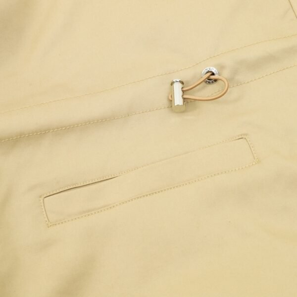Prada 24Fw Metallic Triangle Labeled Sandwich Cotton Trench Coat Jacket - Image 8