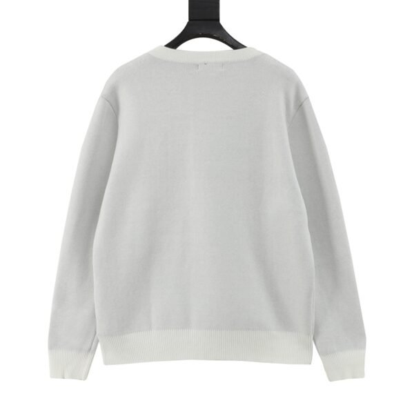 Prada color knit letter logo knit round neck sweater - Image 3