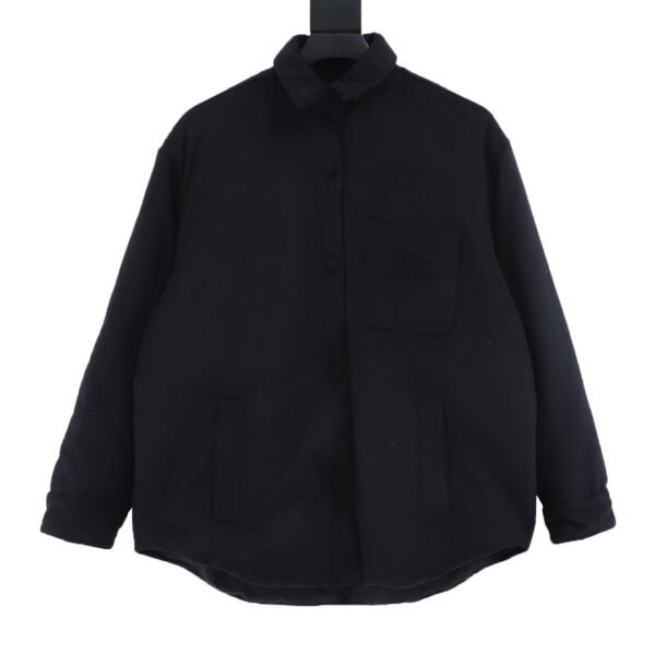 MIU MIU MM velvet pocket cashmere down jacket jacket
