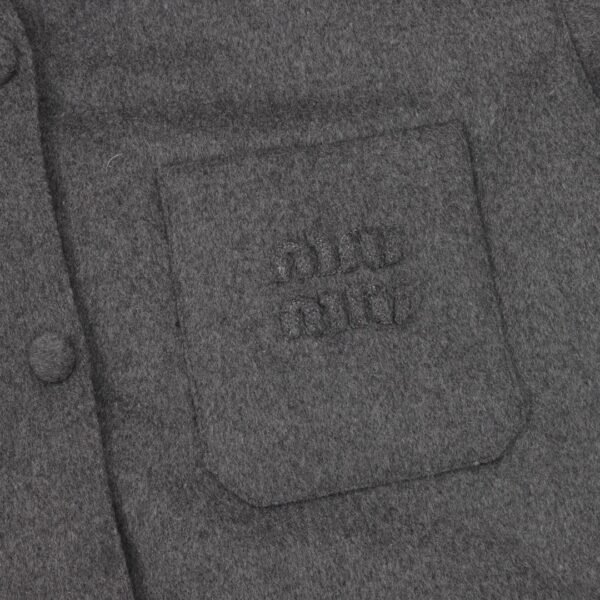 MIU MIU MM velvet pocket cashmere down jacket jacket - Image 8