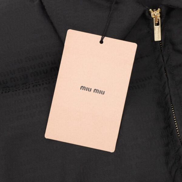 MIU MIU MM 24 new jacquard full print lapel down jacket - Image 9