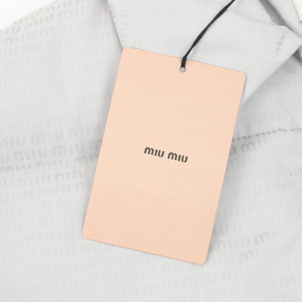 MIU MIU MM 24 new jacquard full print lapel down jacket - Image 7