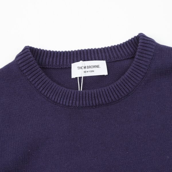 Thom Browne Colorblocked Four Bar Crew Neck Sweater - Image 2