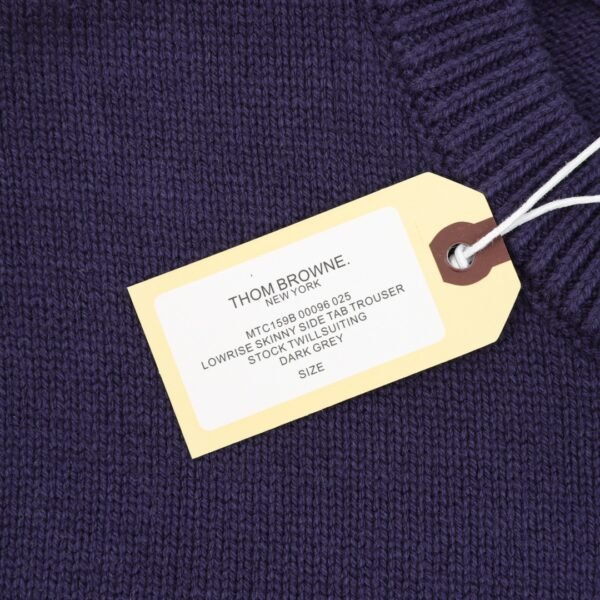 Thom Browne Colorblocked Four Bar Crew Neck Sweater - Image 7