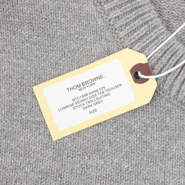 Thom Browne Colorblocked Four Bar Crew Neck Sweater - Image 4