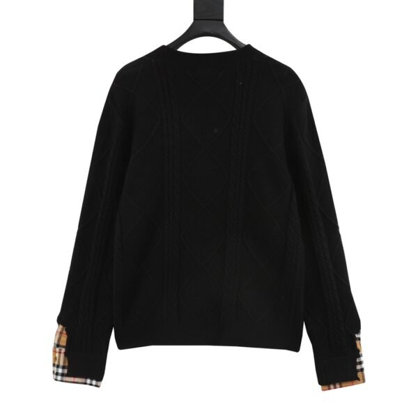 Burberry False Two Piece Patchwork Crew Neck Sweater - Image 10