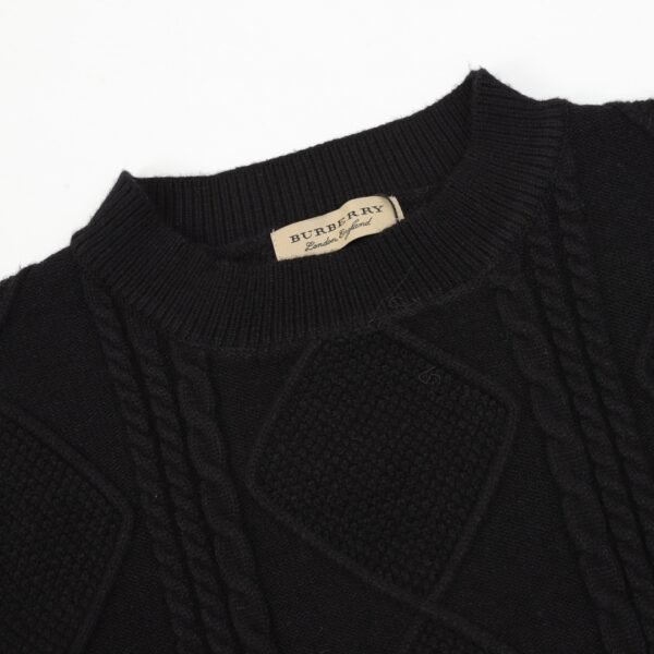 Burberry False Two Piece Patchwork Crew Neck Sweater - Image 9