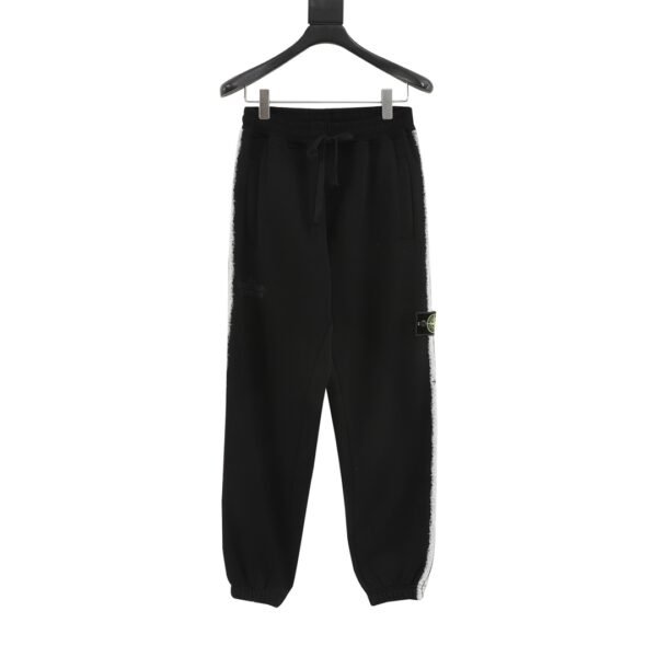 Supreme Week12 X Stone Island Hooded Sweatpants with Side Stripes