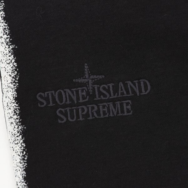 Supreme Week12 X Stone Island Hooded Sweatpants with Side Stripes - Image 10