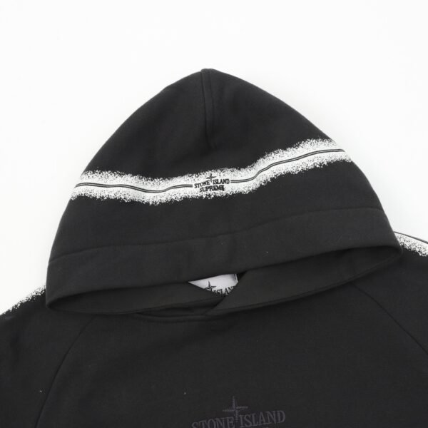 Supreme Week12 X Stone Island Stone Island Collaboration Hooded Sweatshirt with Side Tattoo - Image 10
