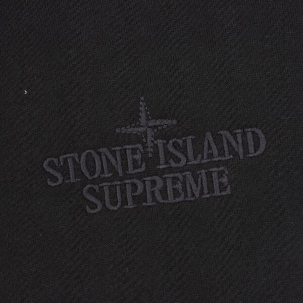 Supreme Week12 X Stone Island Stone Island Collaboration Hooded Sweatshirt with Side Tattoo - Image 8