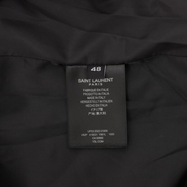 Saint Laurent Paris/St. Laurent Classic colorblocking baseball collar jacket jacket - Image 3