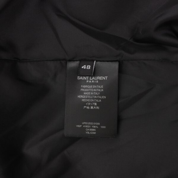 Saint Laurent Paris/St. Laurent Classic colorblocking baseball collar jacket jacket - Image 4