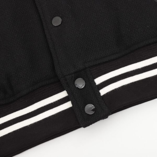 Saint Laurent Paris/St. Laurent Classic colorblocking baseball collar jacket jacket - Image 5