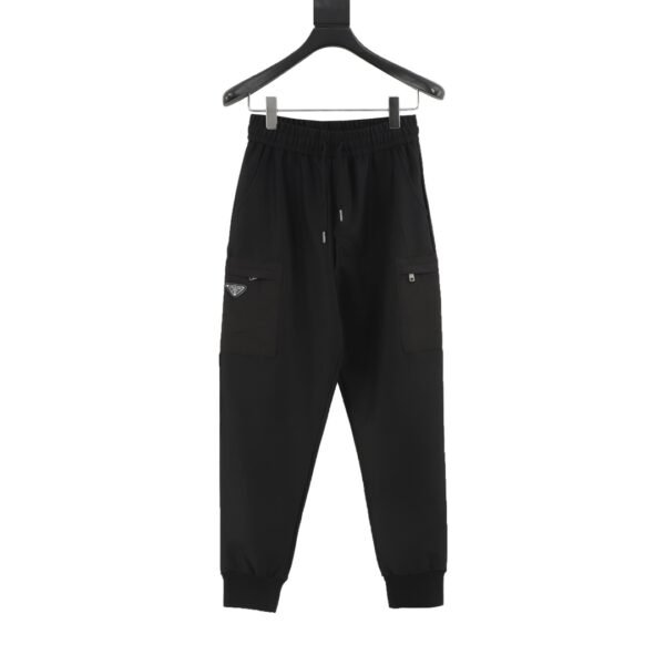 Prada Side Pocket Triangle Label Casual Pants - Image 6