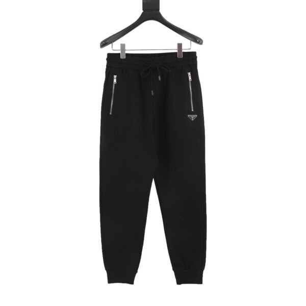 Prada Zipper Pocket Triangle Label Casual Pants