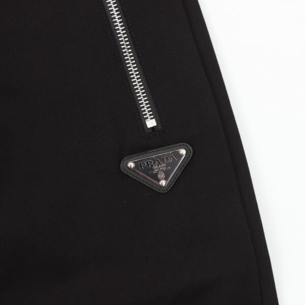 Prada Zipper Pocket Triangle Label Casual Pants - Image 3