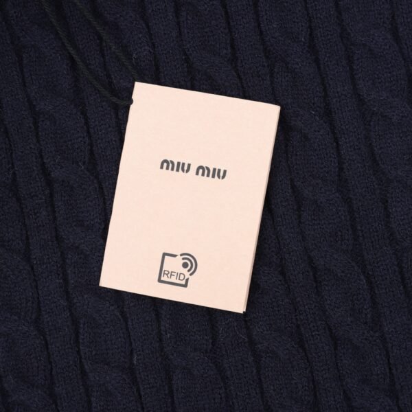 MIU MIU MM twisted cashmere polo neck sweater - Image 2