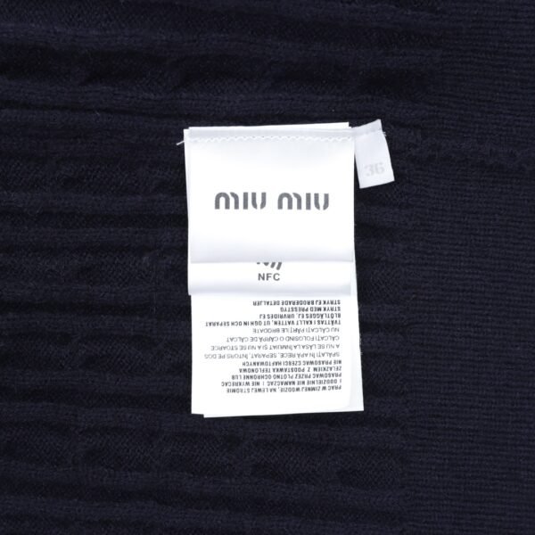 MIU MIU MM twisted cashmere polo neck sweater - Image 4